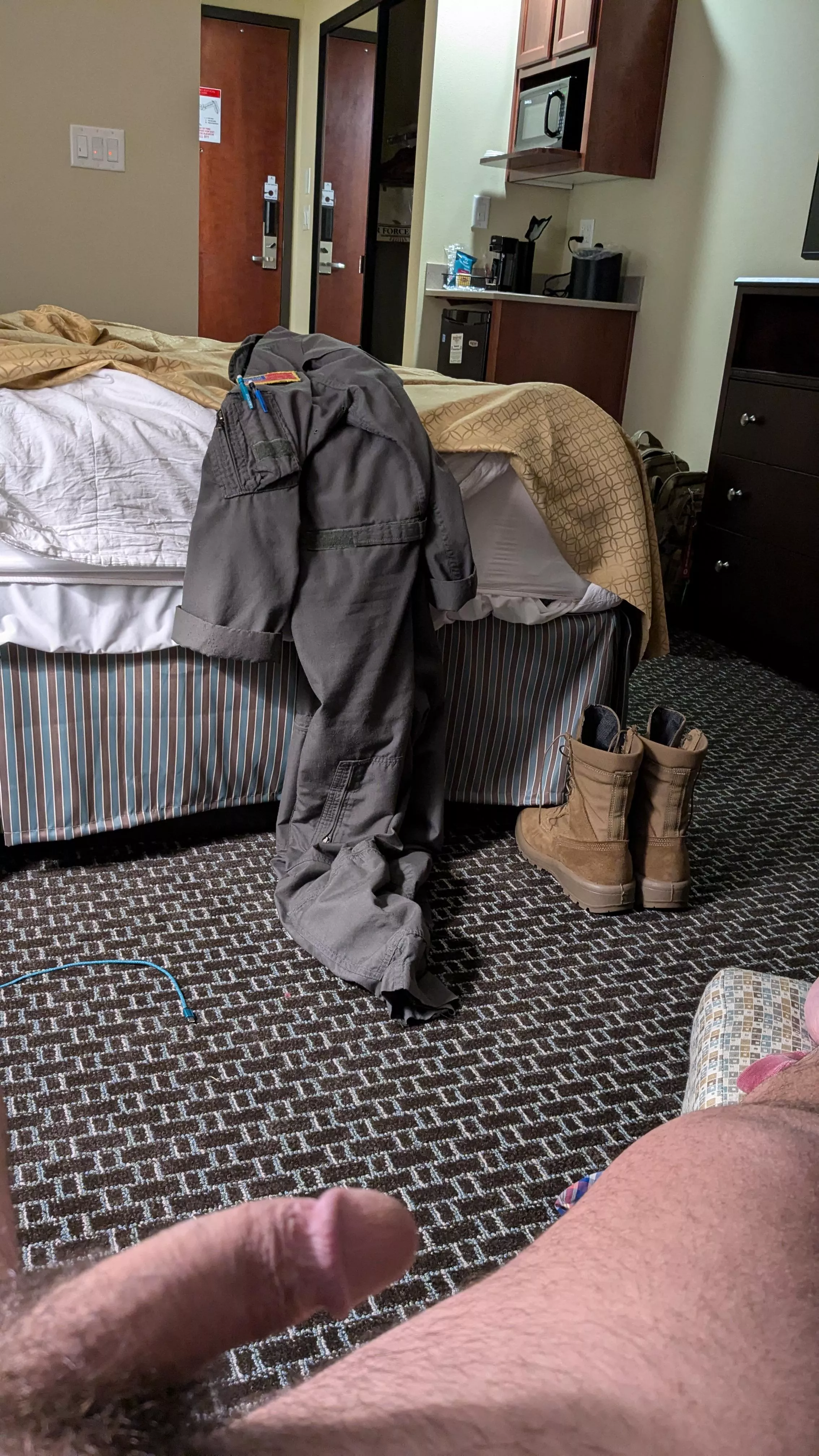 Getting my day going at lodging 