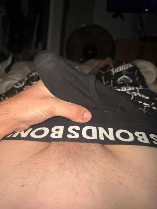 It’s so hard that the tip is bludging through