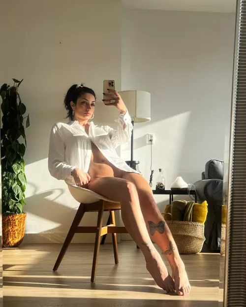Long legs of a hot milf