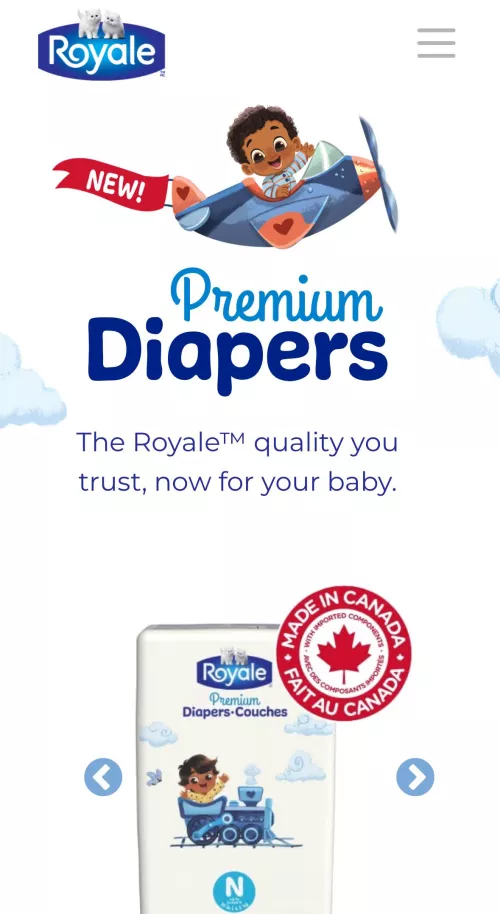 New diapers in Canada 