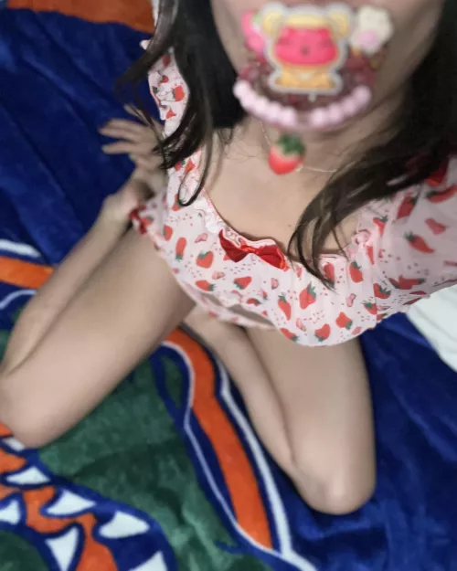 Ready for my tuck in daddy 😴 I’m so tired from playing outside all day 🌄