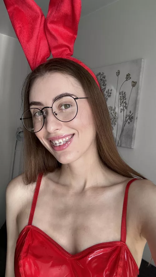 Shy rabbit with a dirty soul