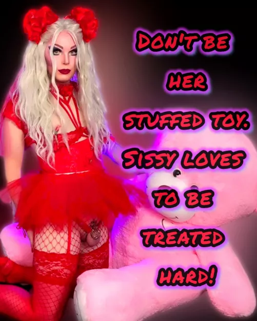 Sissy loves to be treated hard