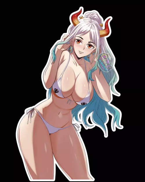 Yamato looking good in a bikini (Stick it Anime)