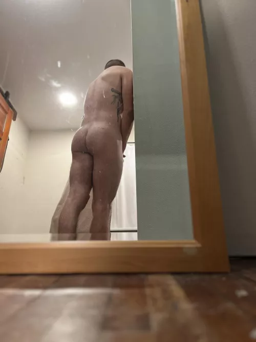 Always a dirty mirror in the way of my tight ass..