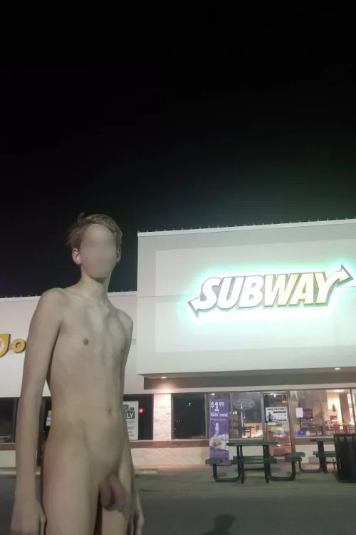 Ever seen a naked twink at your closest subway?