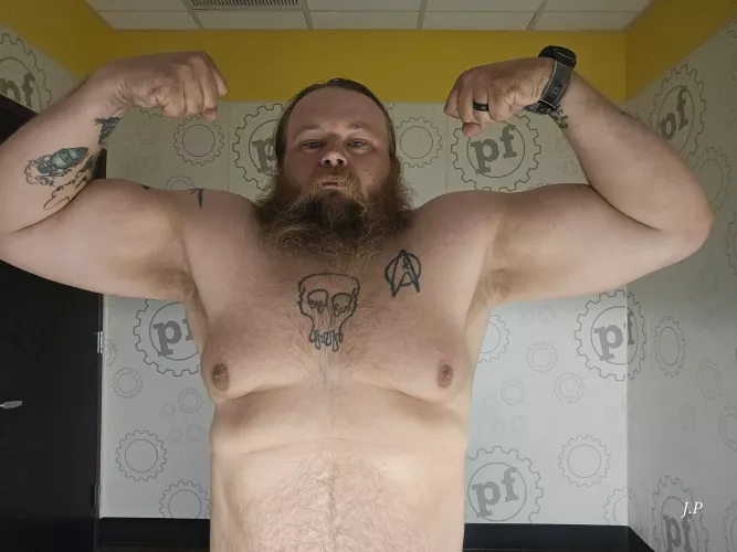 Hot and sweaty at the gym