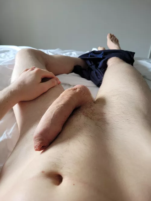 Nibble my foreskin or suck my cock?