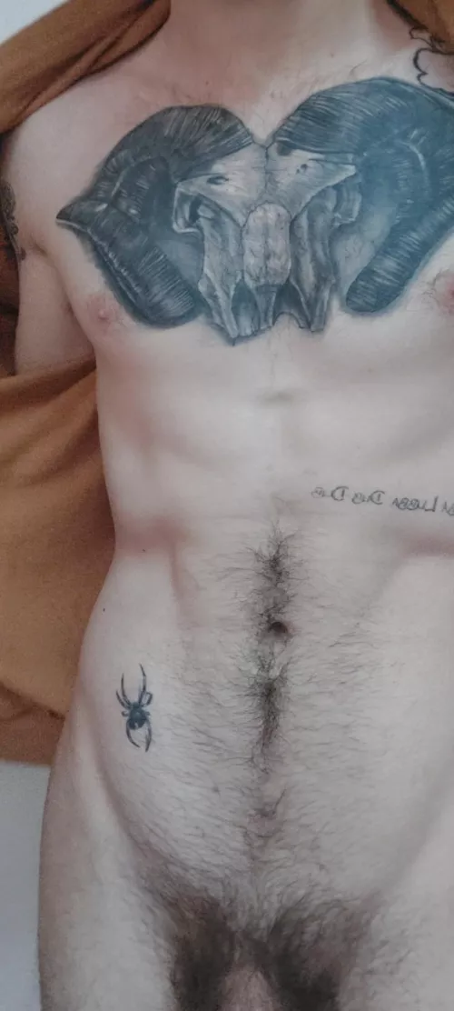 Tatted and slightly hairy