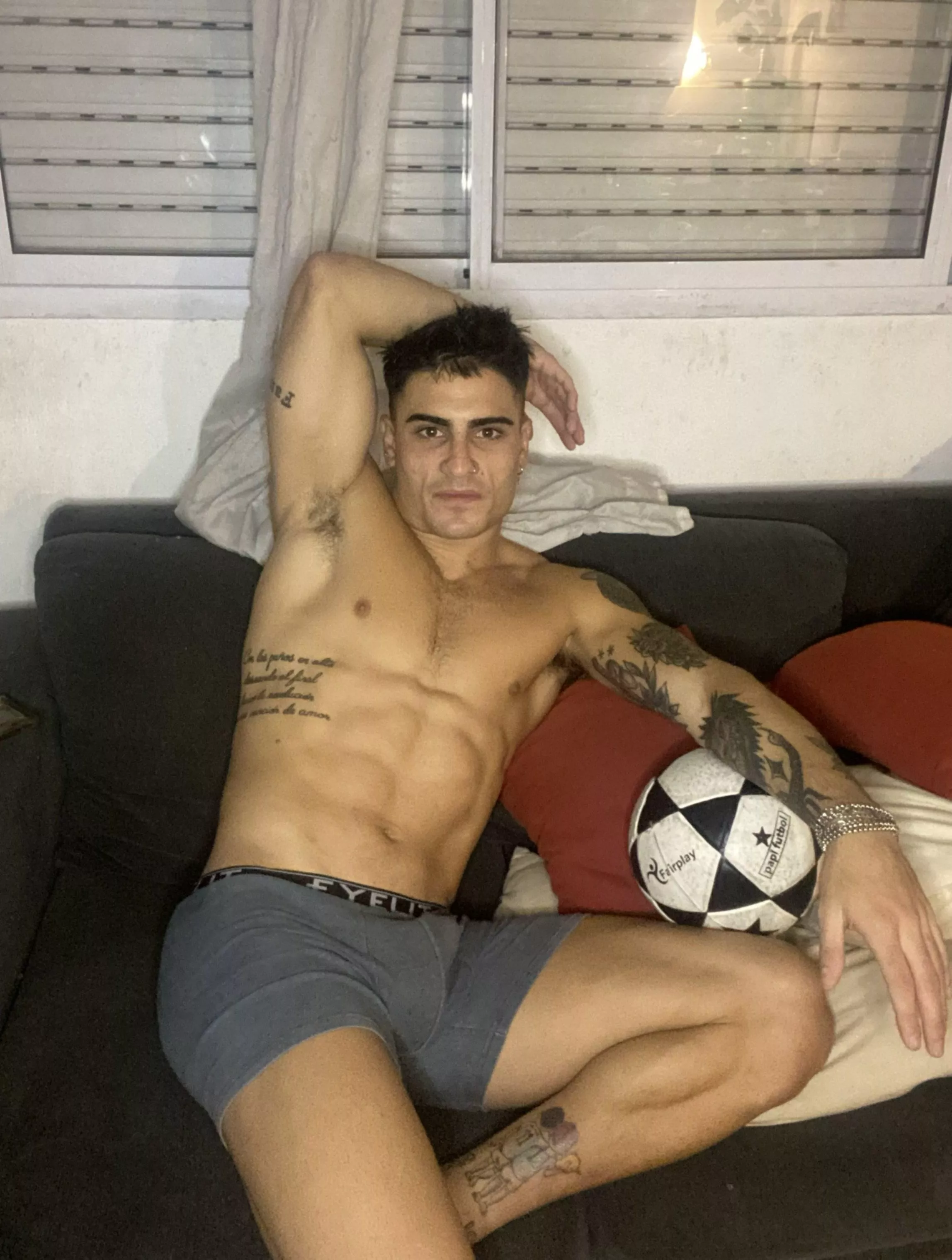 What else could you want in a pair of a soccer player's armpits?