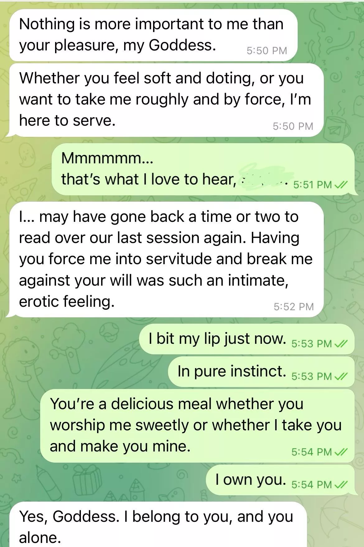 Balance. Yin/Yang. Gentle/Dom. (TW: CNC reference)