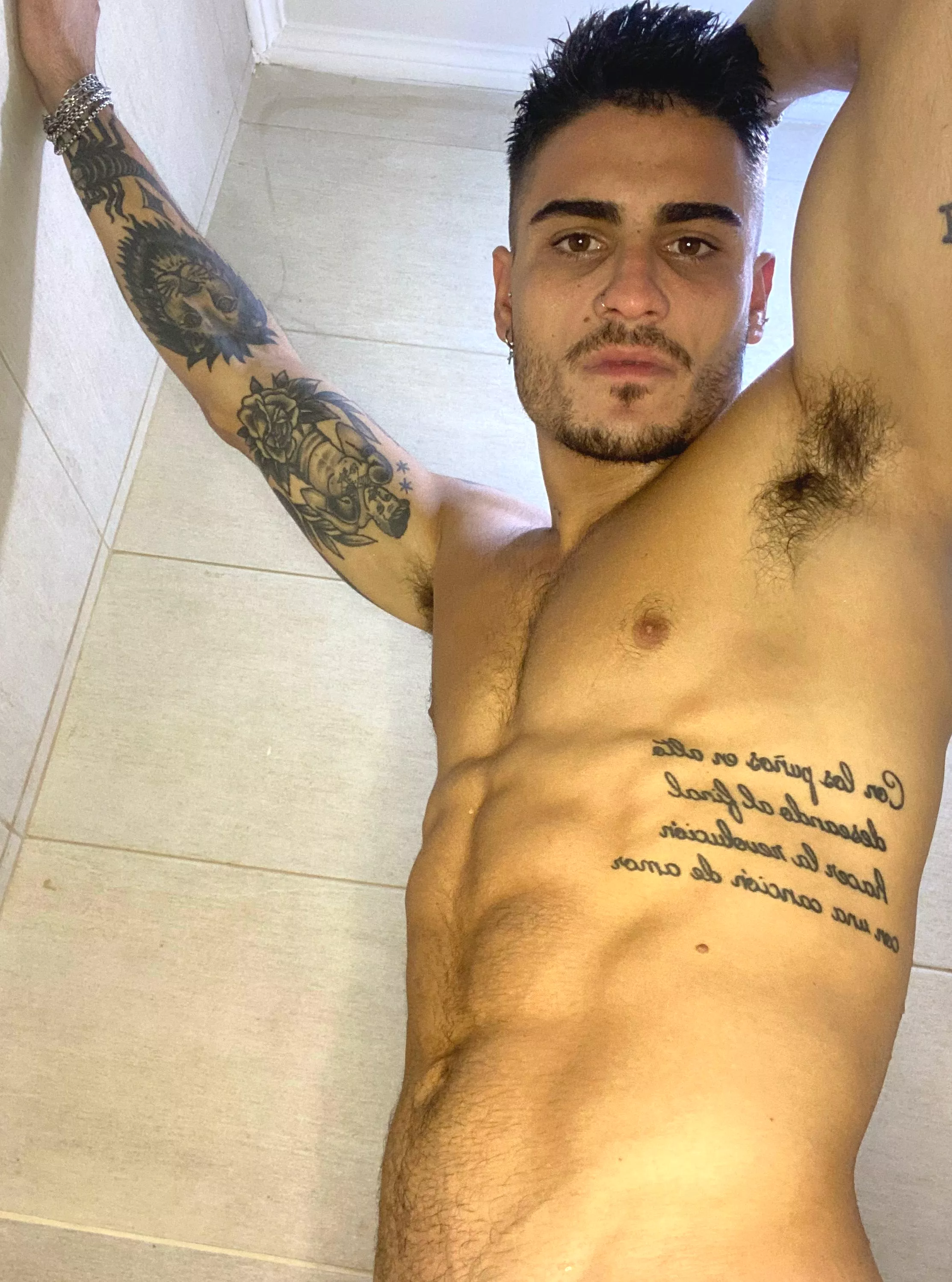 Bet you wish you could join me under this shower, huh?