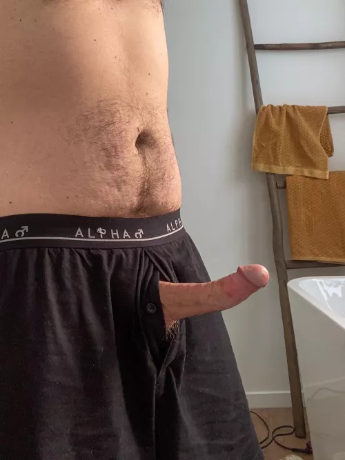 Daddy woke up rock hard. You gonna help me out?  