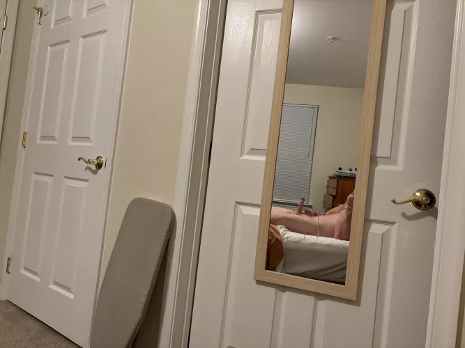 Far away mirror shot