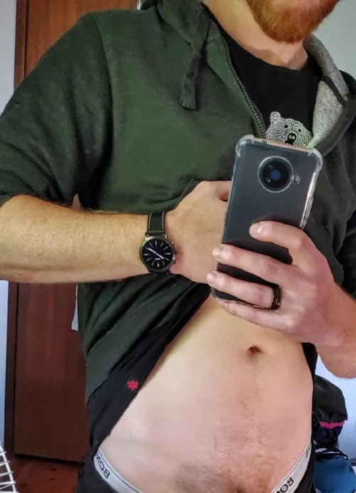 Ginger in the mirror