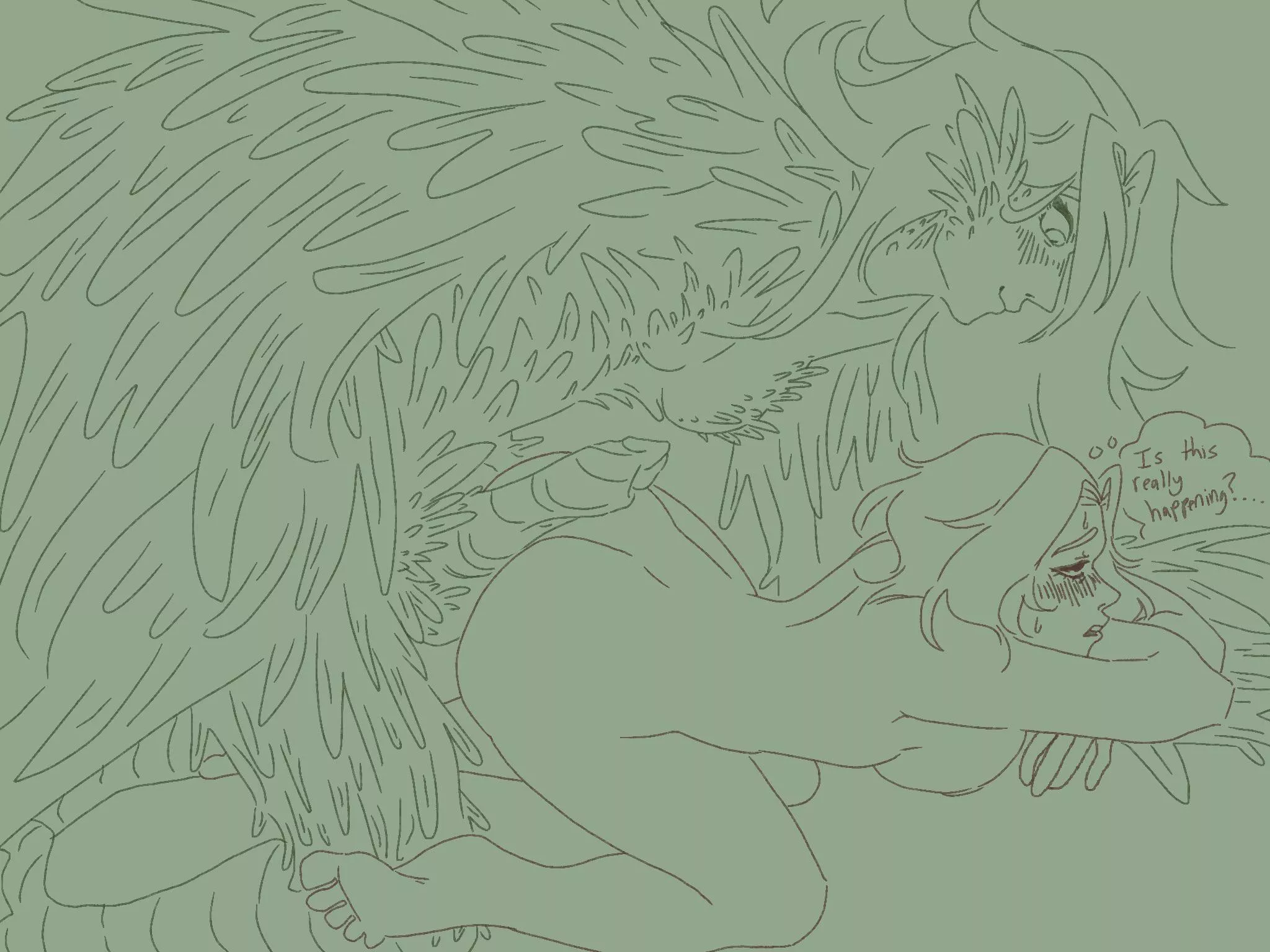 Harpy and her sailor gf