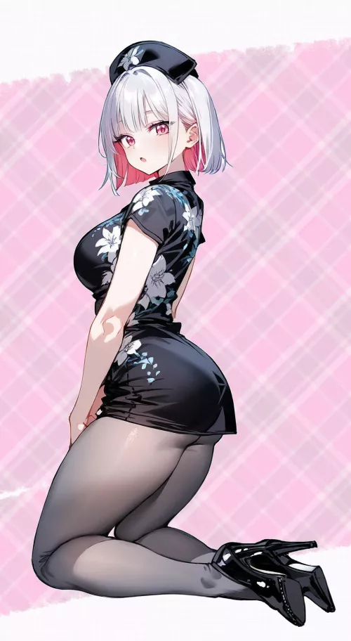 Hospital Nurse in Black 