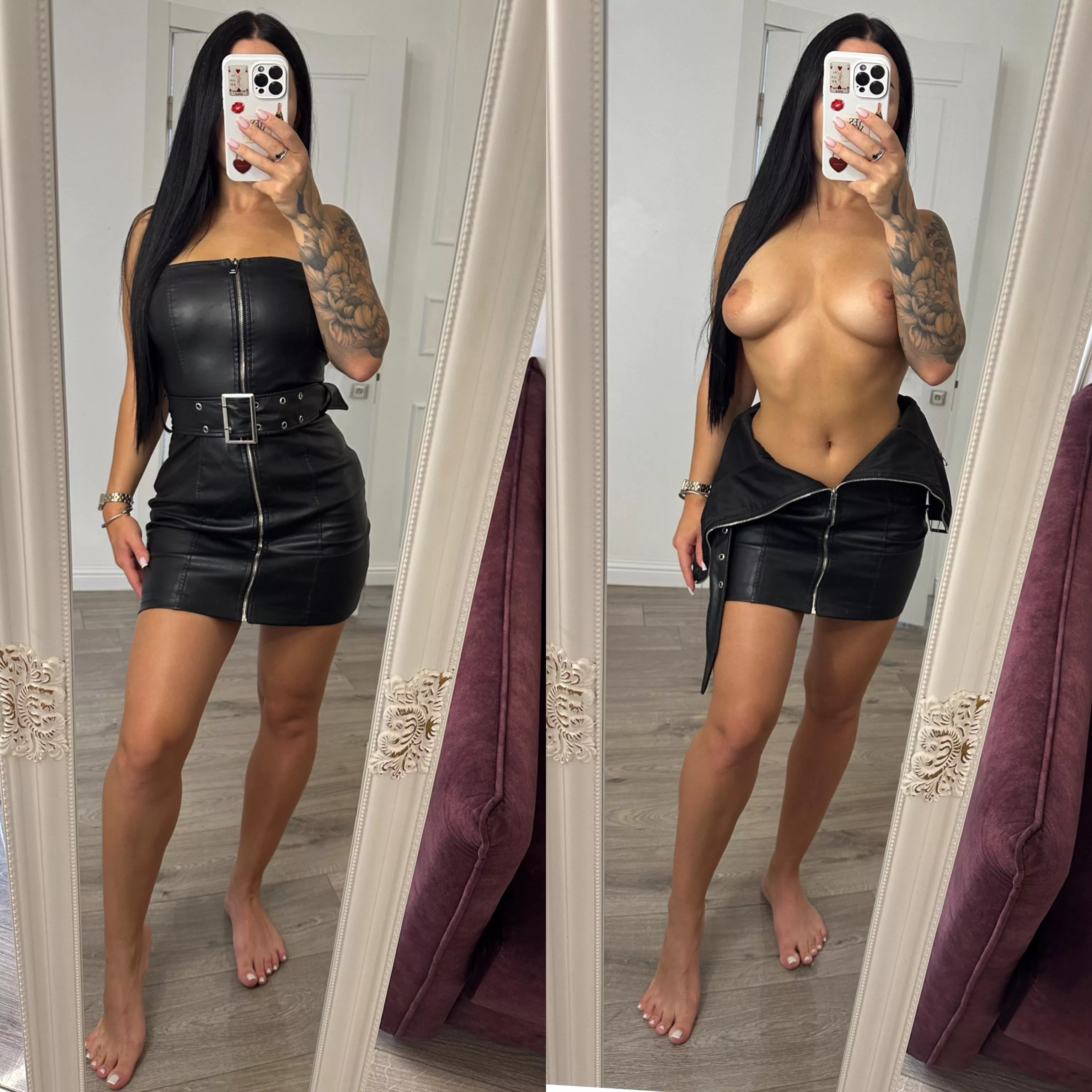 I like this dress because you can take it off quickly