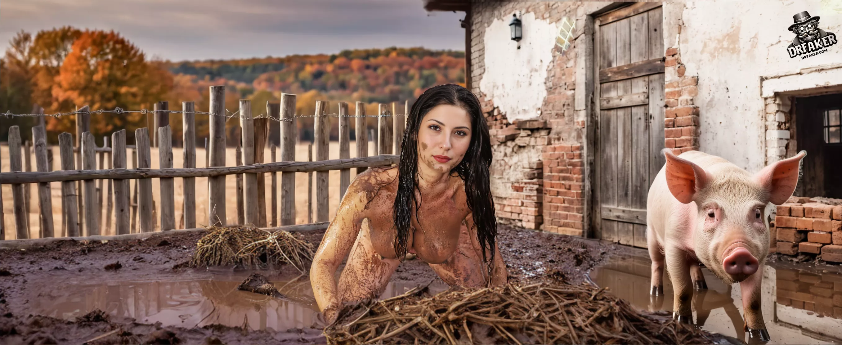 Lara Croft Pig Pen Queen (DrFaker)