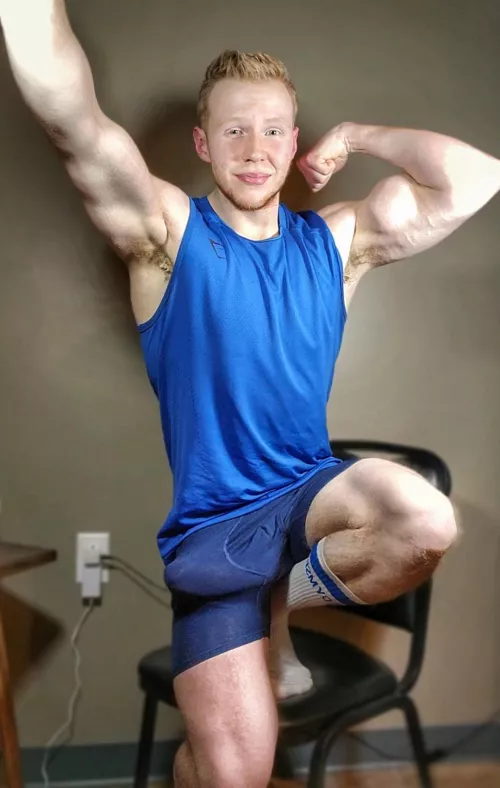 Let's wrestle for stakes, whoever pins the other gets to use their ass , I'm gonna win, but I wanna see you put up a challenge to let me in that ass! 