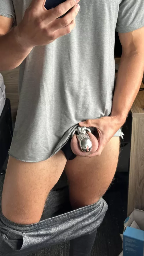 Locked up for the week because I couldn’t make her cum 😫