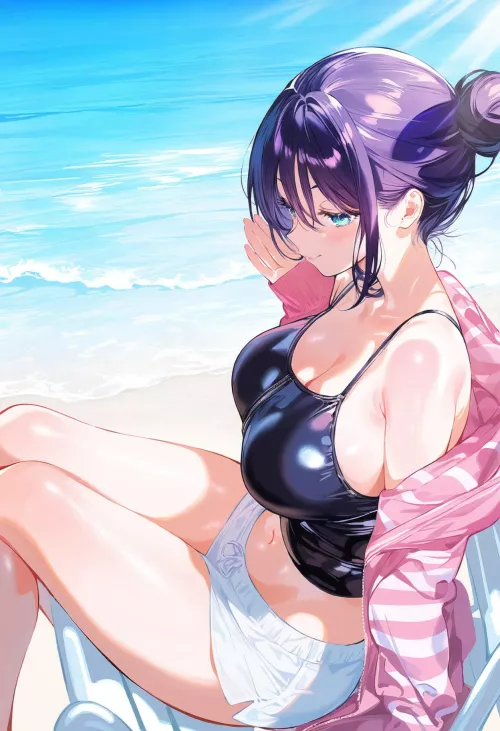 Relaxing by the Shore 