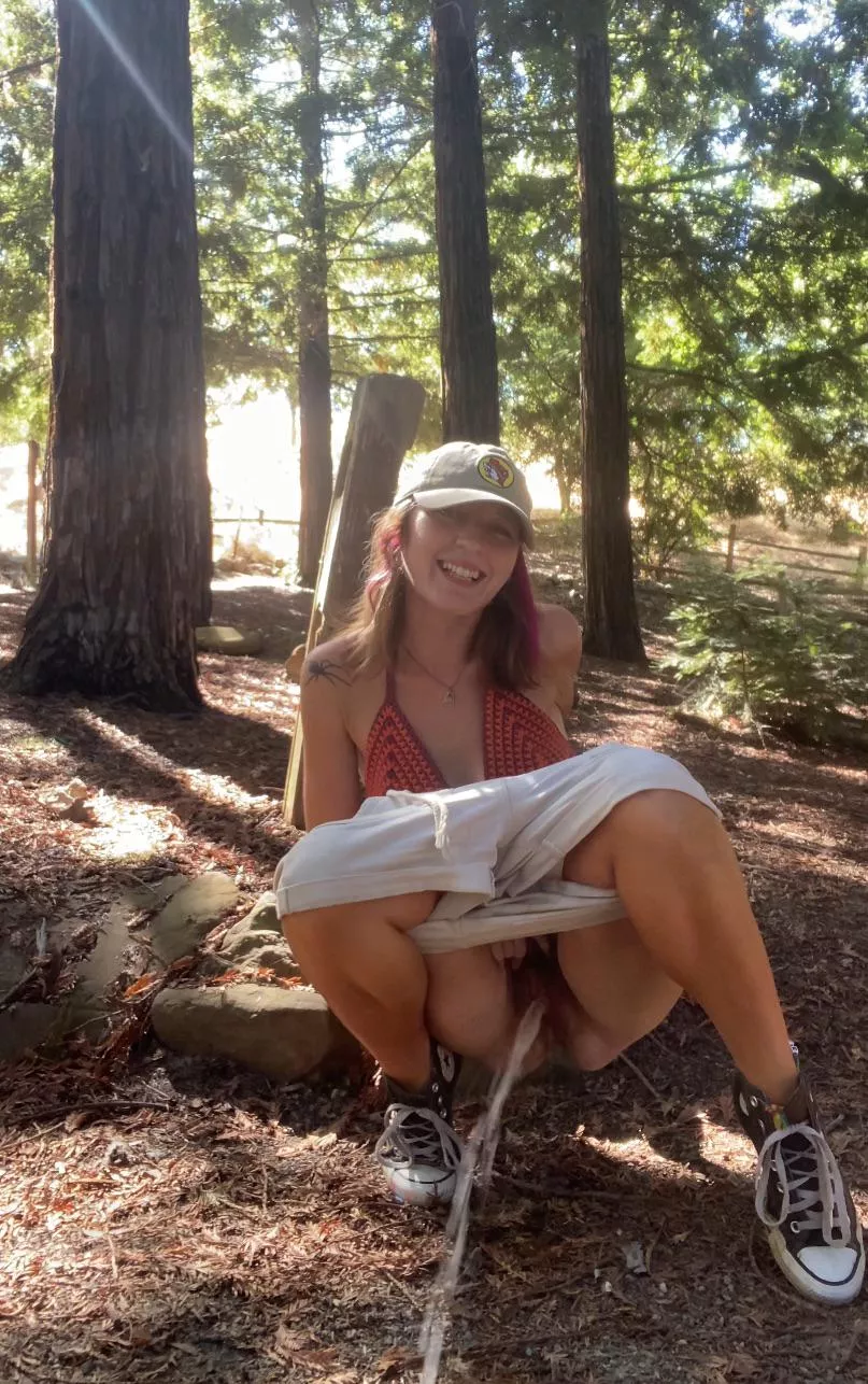 What would you do if you caught me peeing out in public? I’m always hoping someone with a pee fetish stumbles across me 😈