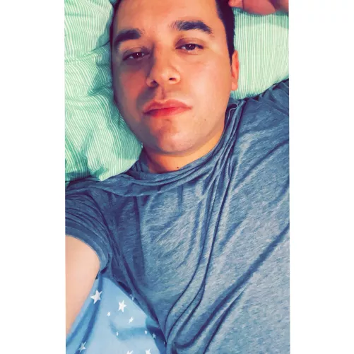 Always in bed :)