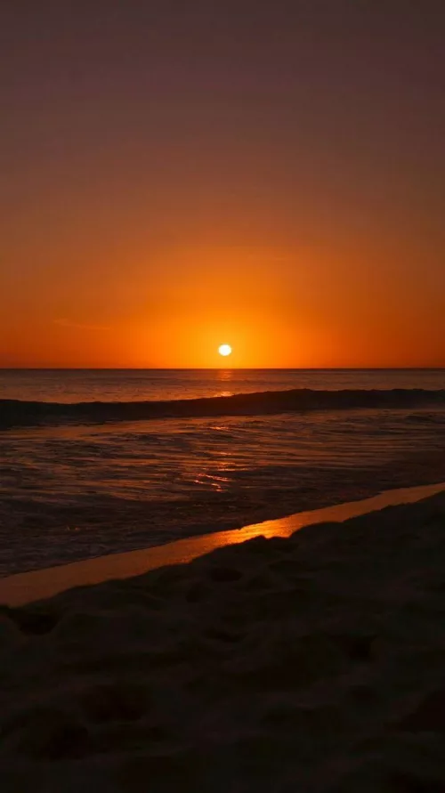 Beautiful sunset on low tide 