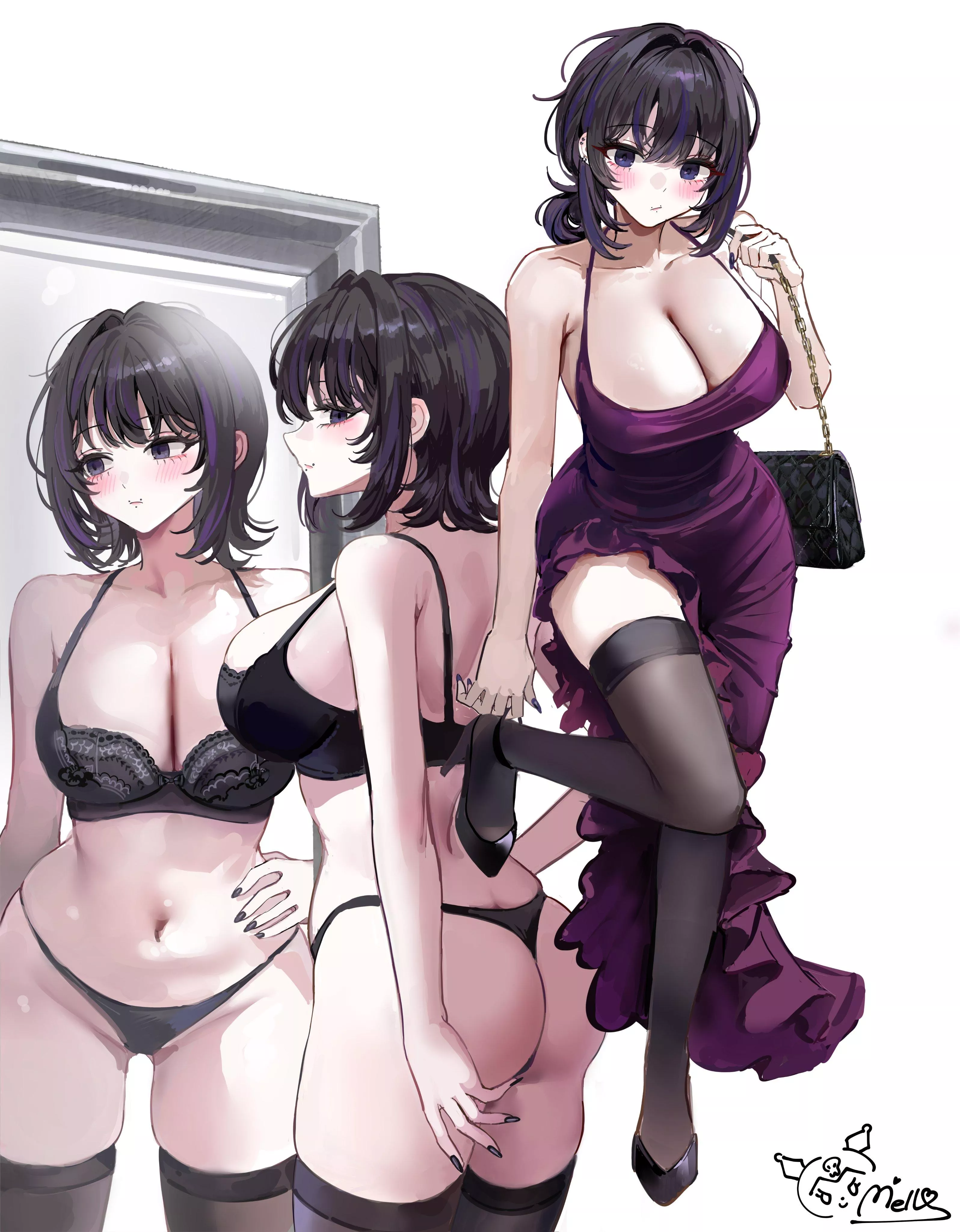 Getting Ready for her Date 