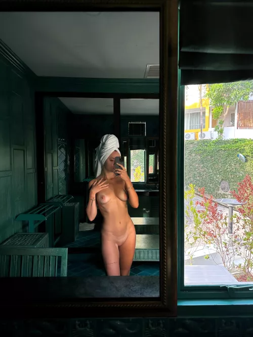 I'm wearing only towel