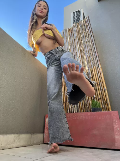 My dirty soles; I hope you don’t mind.