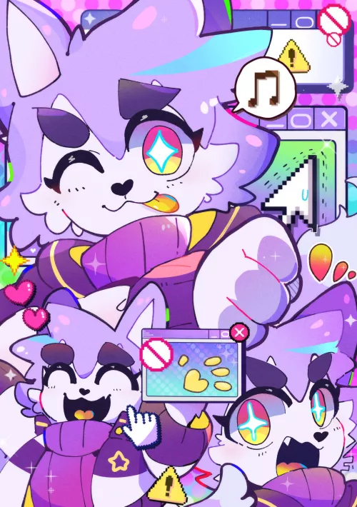 no cursor is safe with me around! now give me your bank account information :3c [art by titipontakemiya]