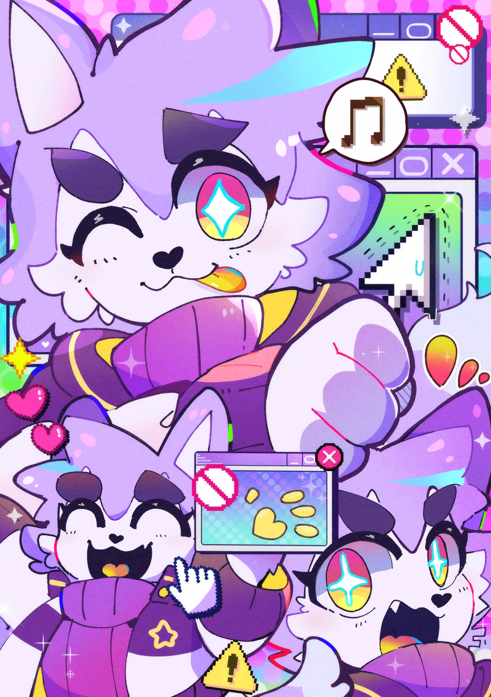 no cursor is safe with me around! now give me your bank account information :3c [art by titipontakemiya]