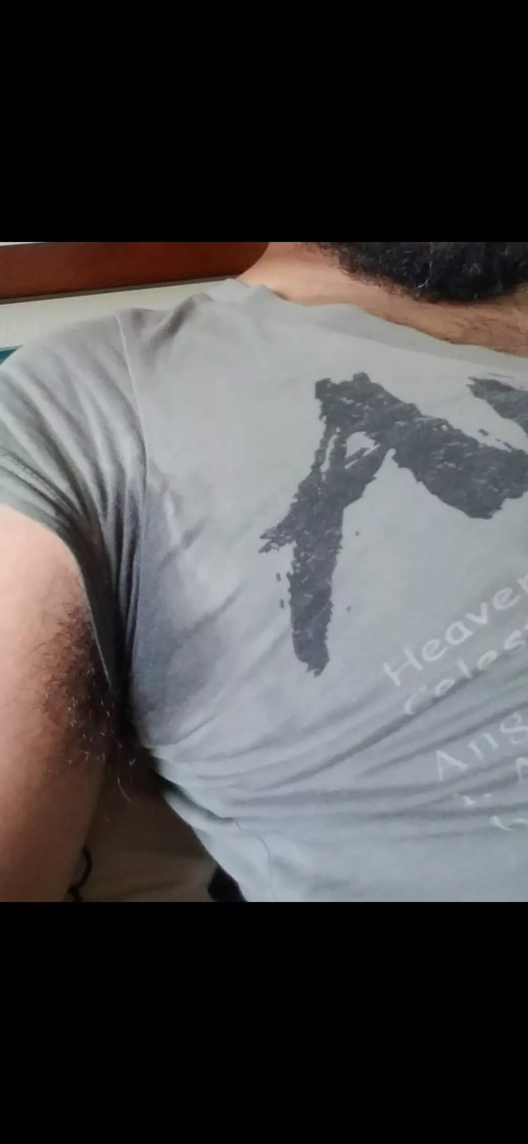 Now how can I NOT post pic of my partner with that honey armpit hair waiting burst through that sleeve