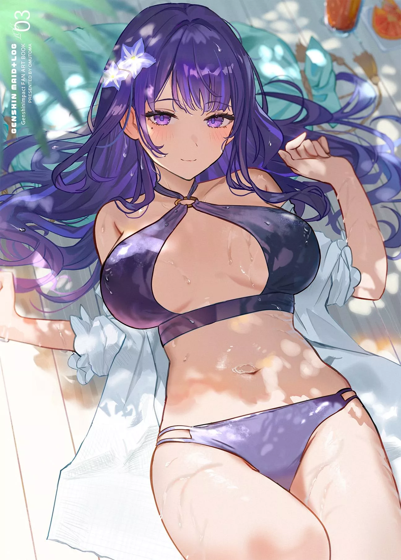 Purple swimsuit Raiden
