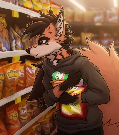 Time for chips! (Art by Me)