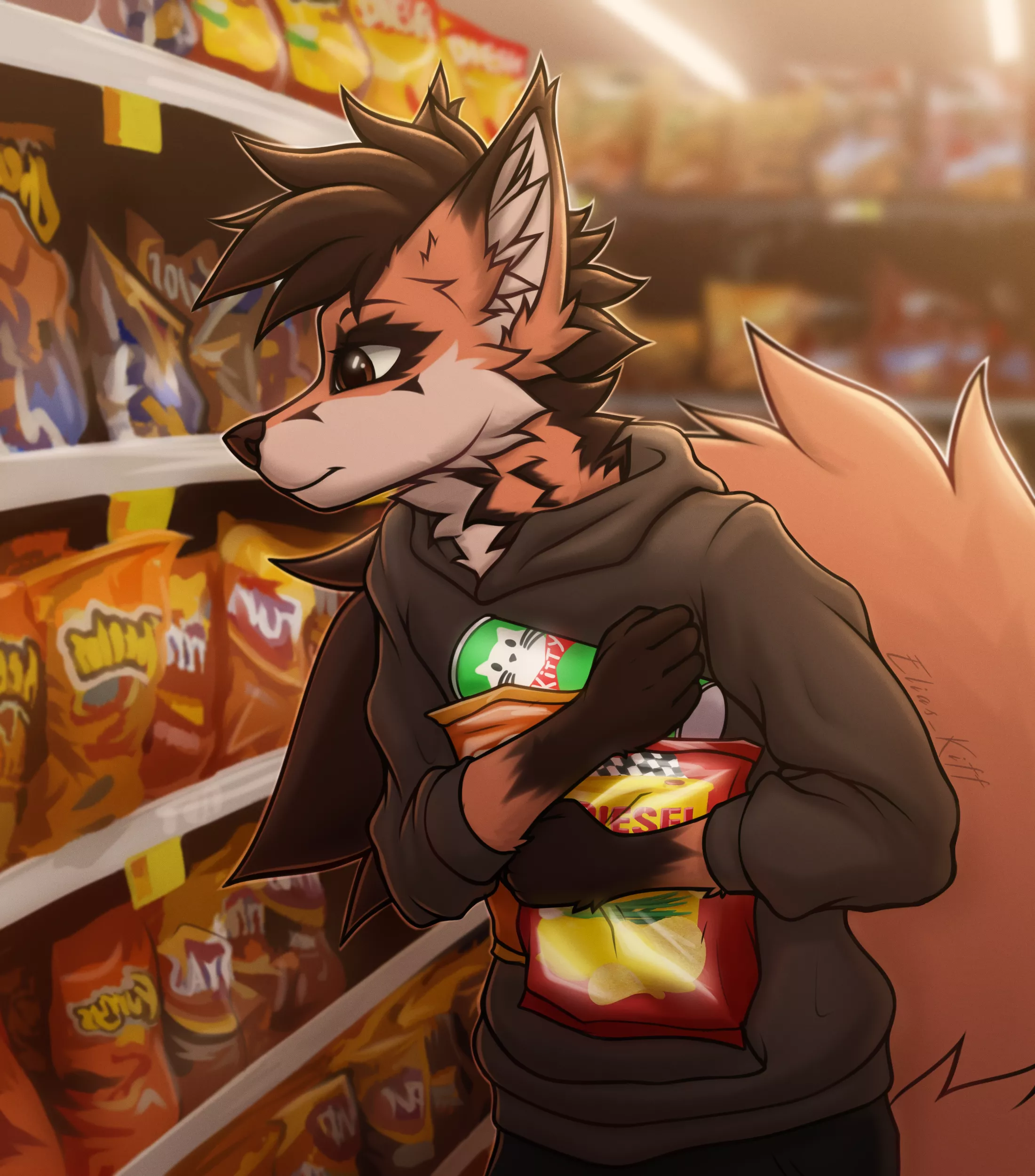 Time for chips! (Art by Me)