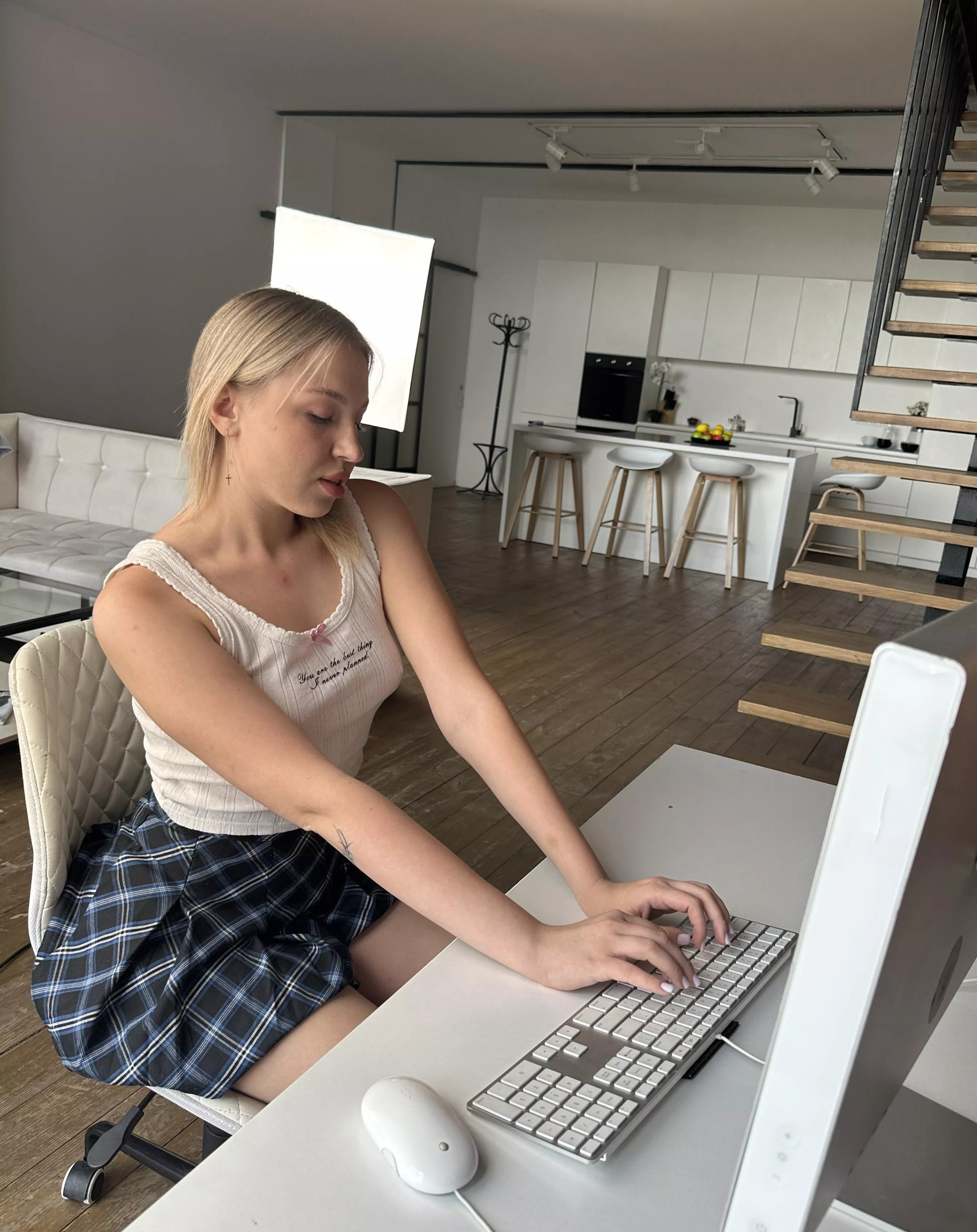 Do you fancy playing with me underneath my skirt