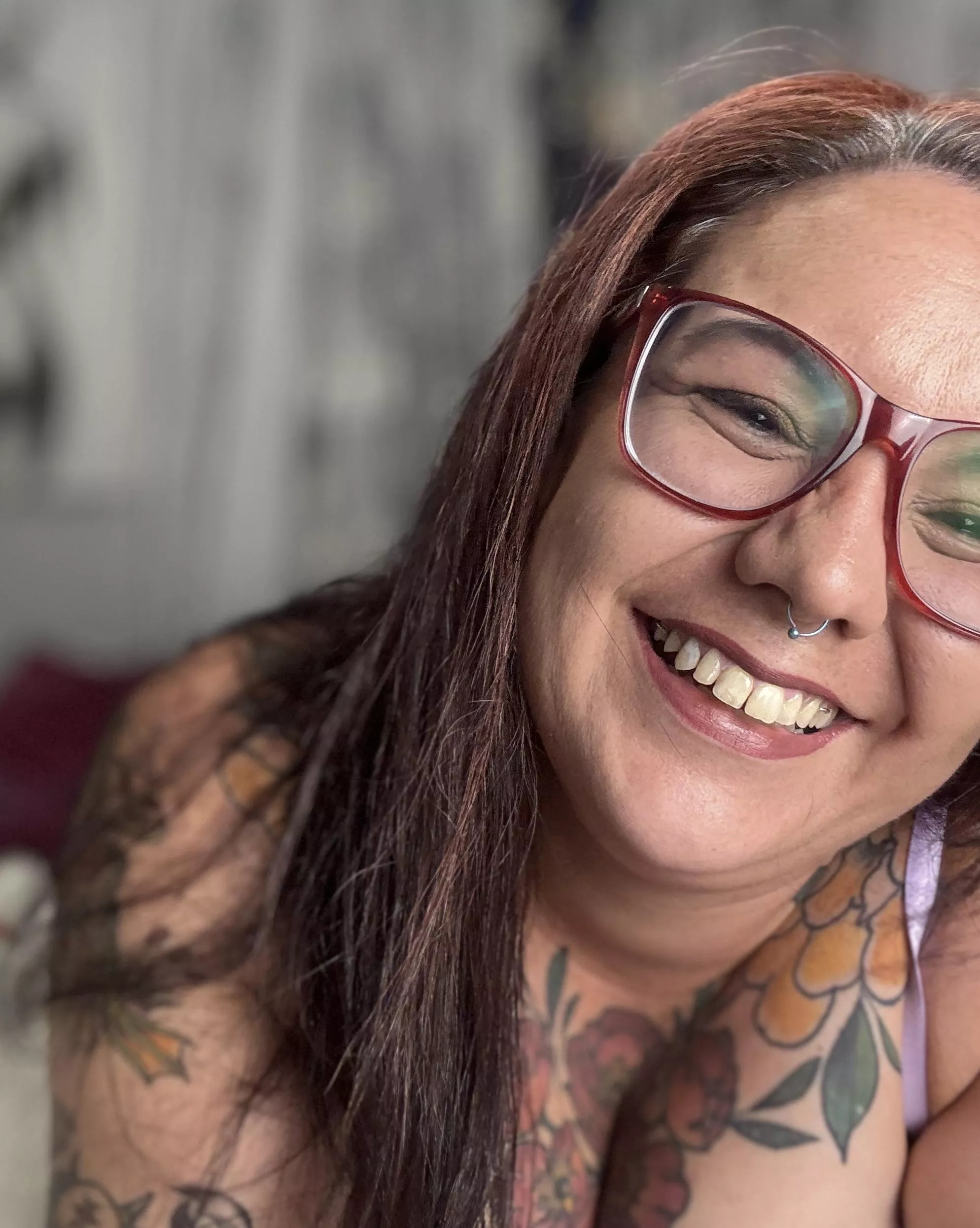 Light makeup and a big smile