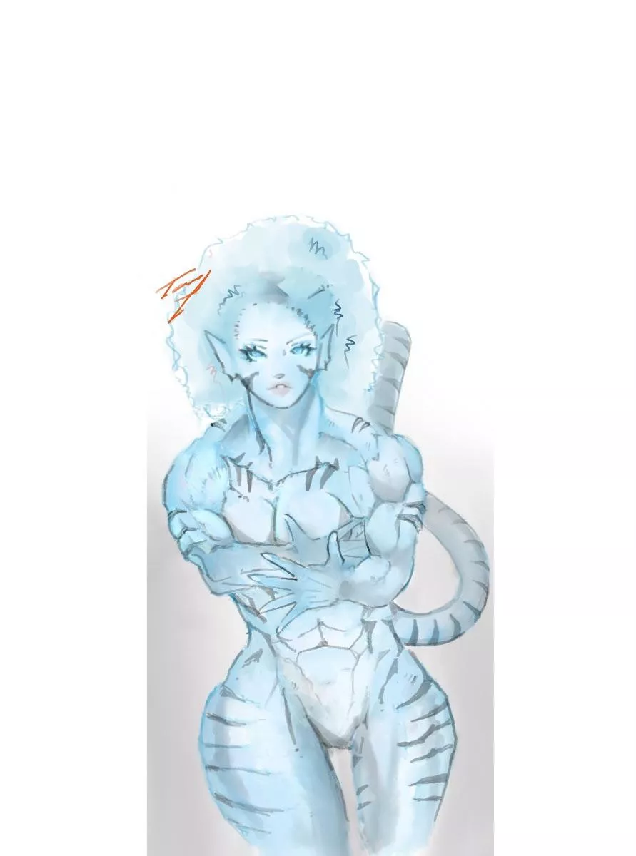 (OC) Blue Tiger, by me