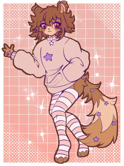 day 6 I post my art at r/furry