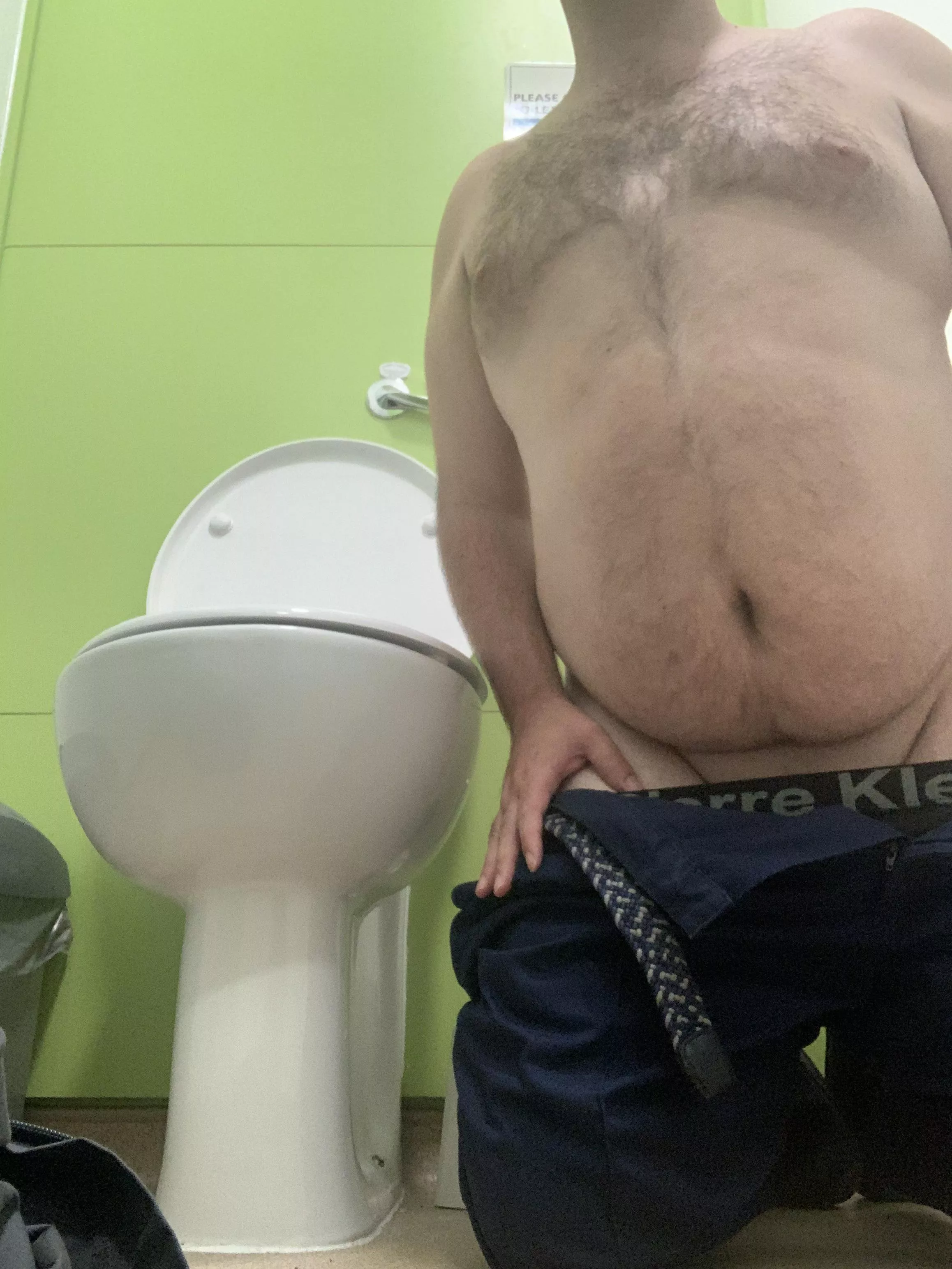 Knelt ready next to the toilet (39)
