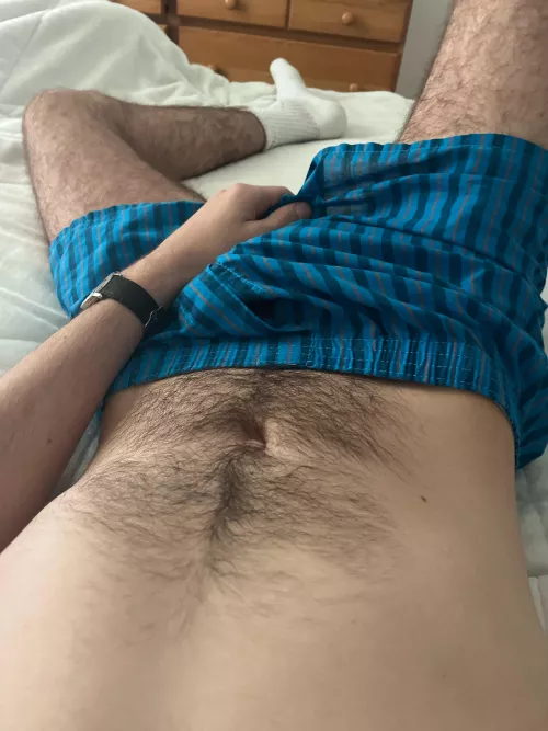 Love getting home and lounging in my underwear 