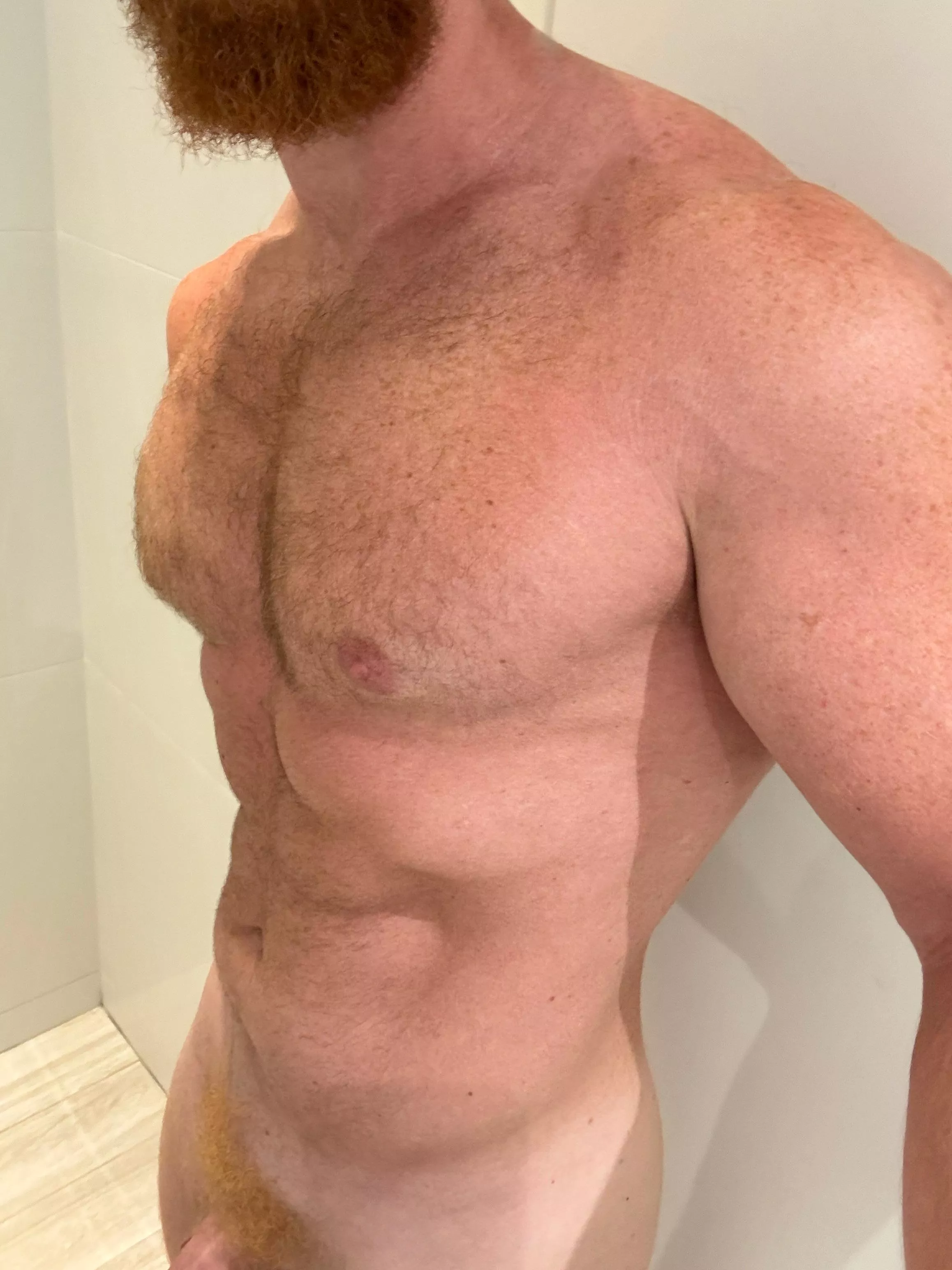 Run your hands on my hairy ginger fuzz coat!