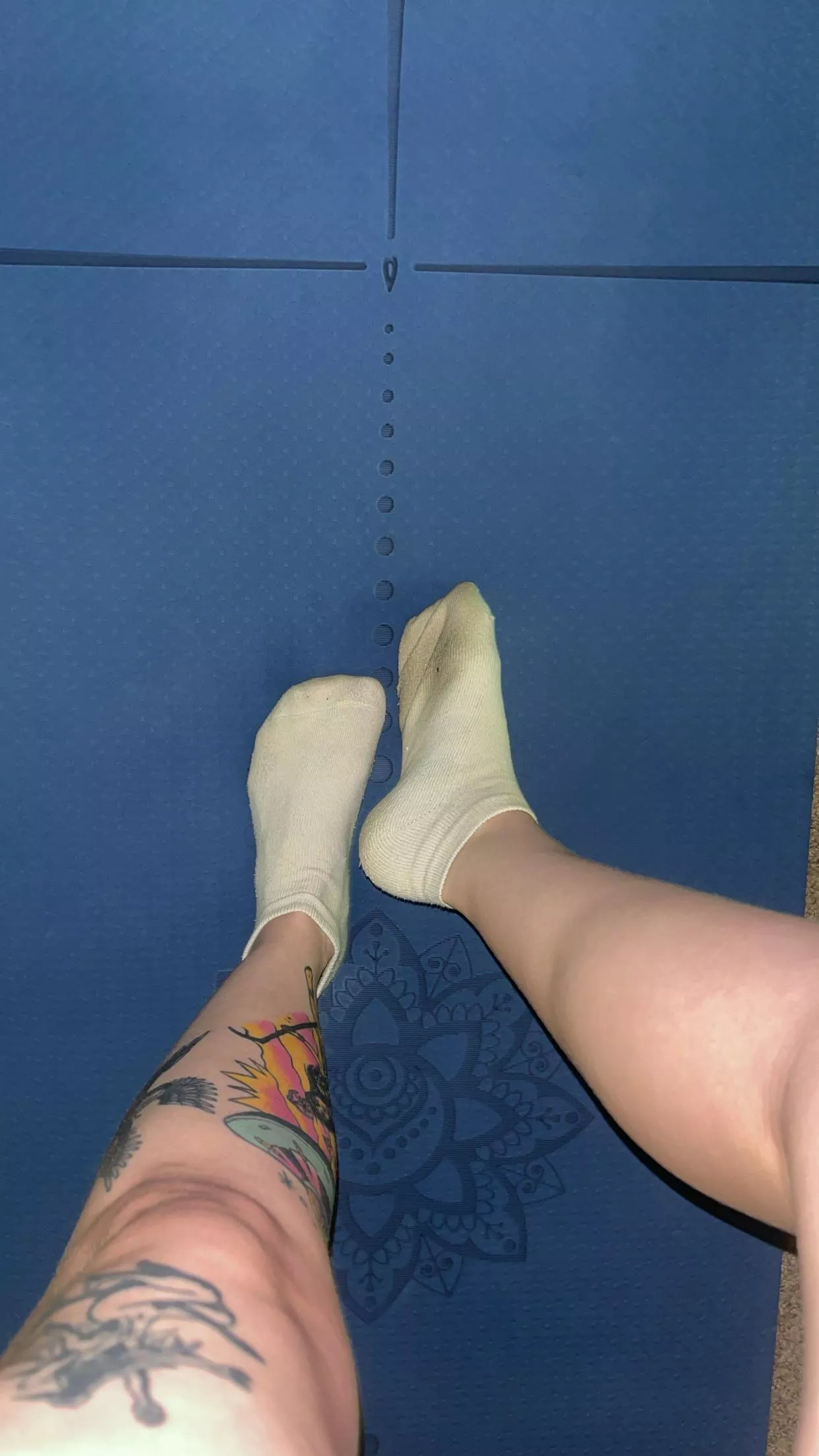 Sweaty yoga socks 