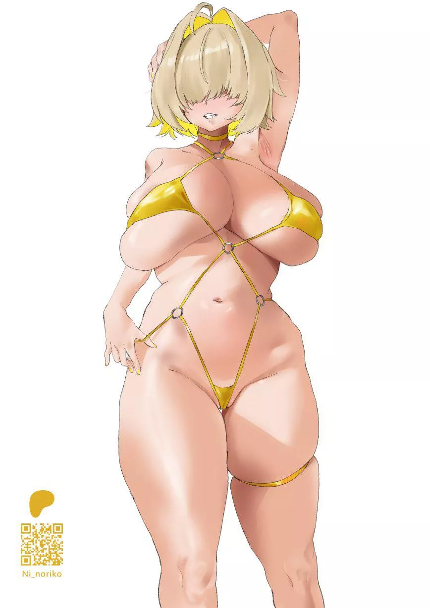 Thicc Elegg in a bikini 