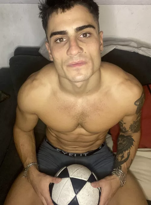 This alpha male's hung, ripped, and ready to pound