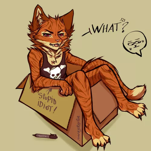 which one of you wrote that? 😡 (art by me