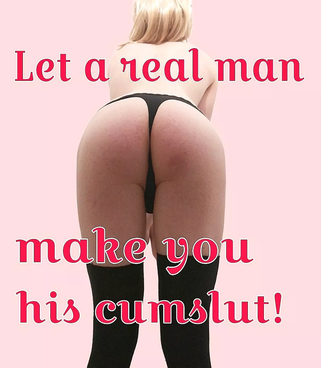 You're just a toy for big cocks! 